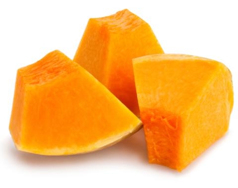 דלעת חתוכה לקוביות למרק 